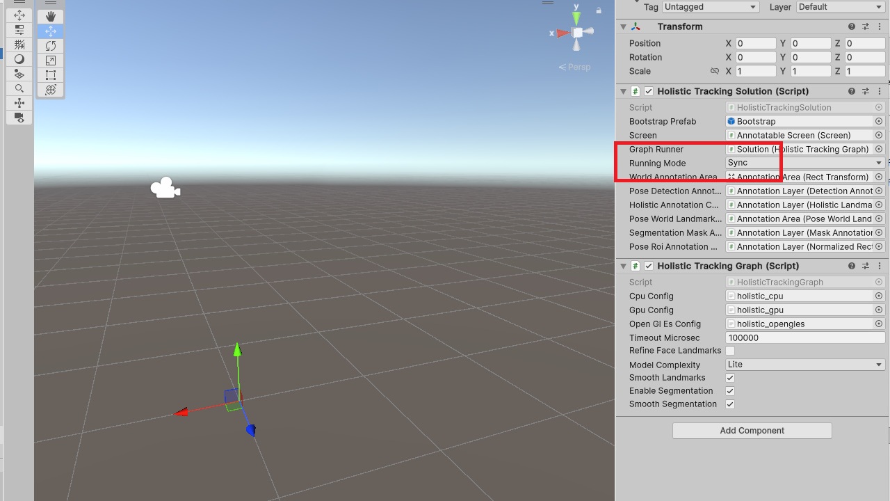 Set Running Mode to Sync