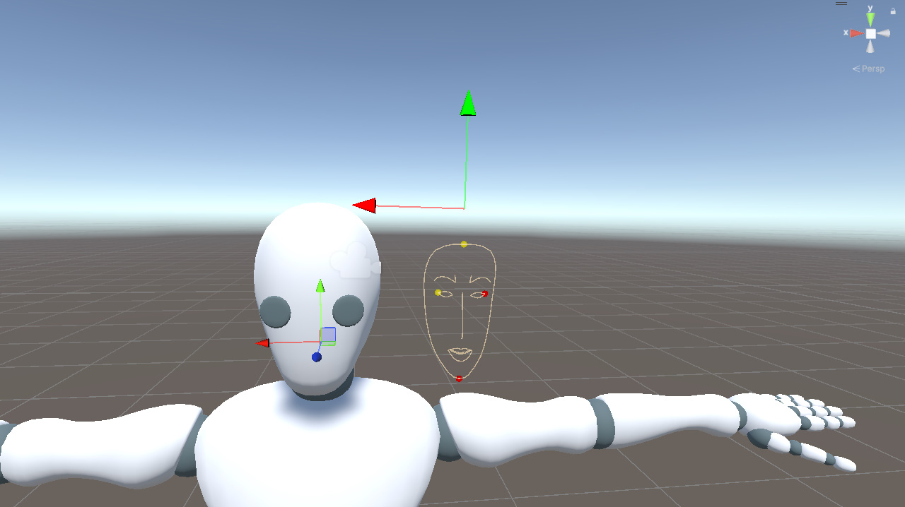 Four points for head coordinate system