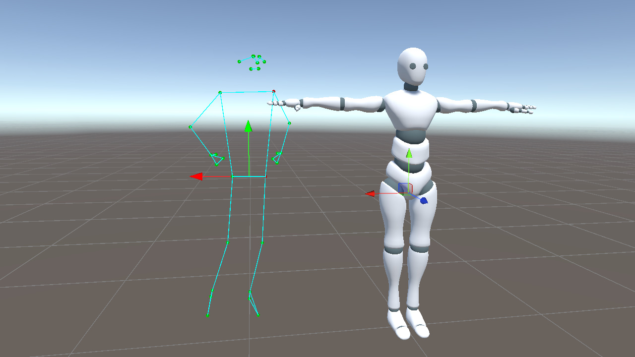 Hips orientation from four keypoints