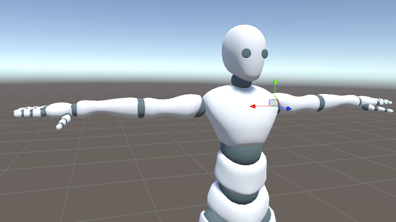 Left upper arm local X axis flipped