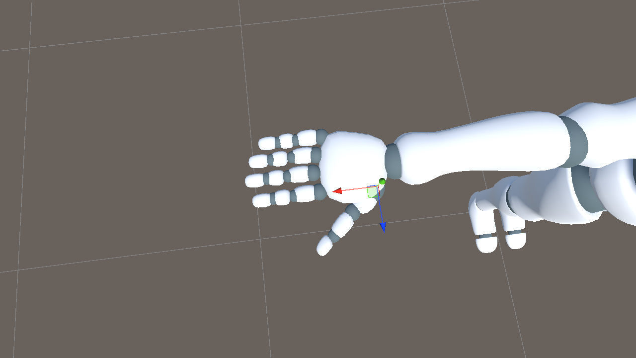 Thumb axis and mesh mismatch