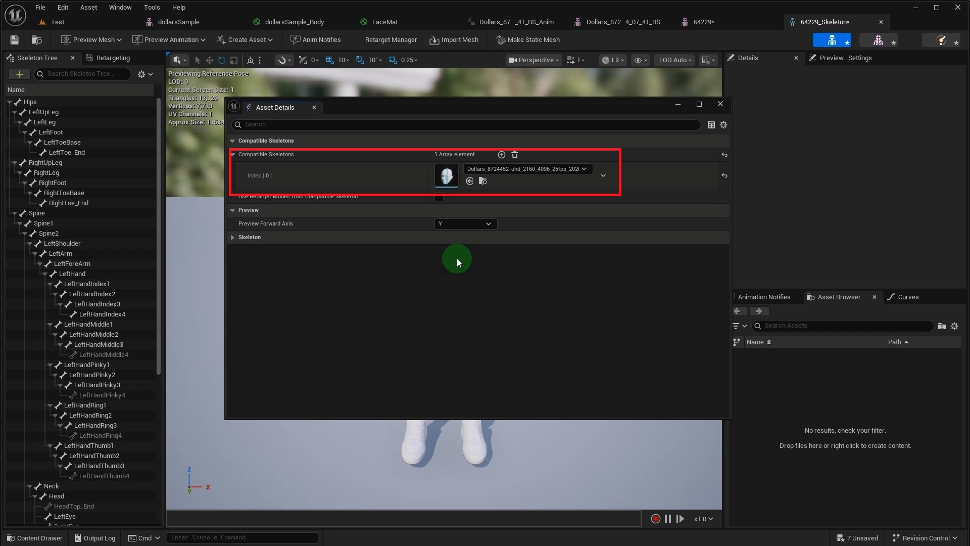Adding a compatible skeleton